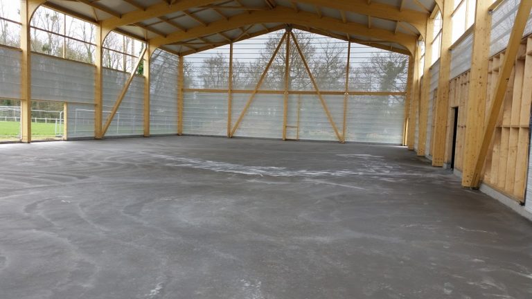 Les travaux de la salle de sport avancent vite