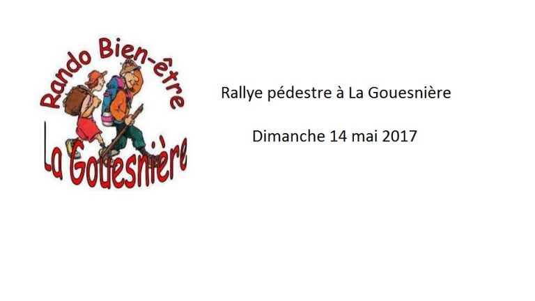 Rando Bien-être organise un rallye pédestre le 14 mai 2017