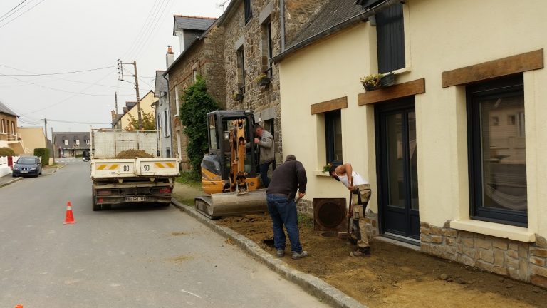 Aménagement de trottoirs rue du Lavoir