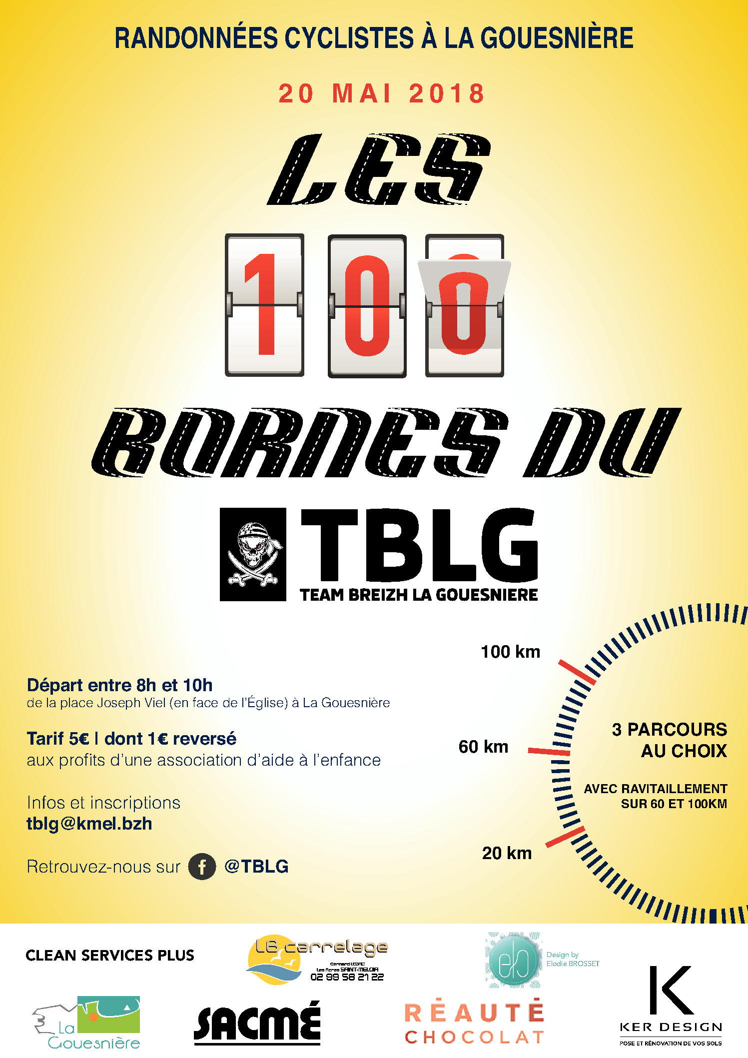 Randonnées cyclistes le dimanche 20 mai 2018