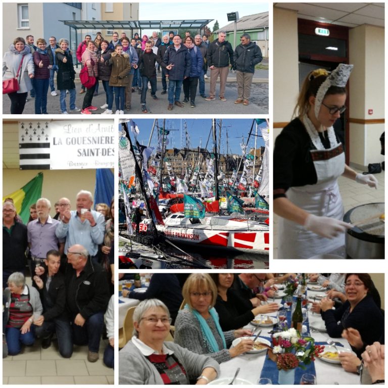 Les Bourguignons de Saint-Désert au départ de la Route du Rhum.