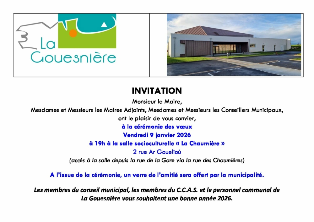 CEREMONIE DES VOEUX 2026