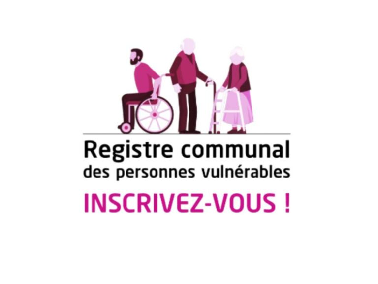 Registre communal des personnes vulnérables : pensez à vous inscrire